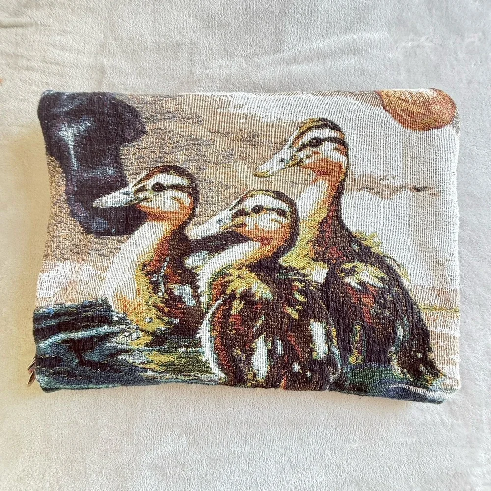 Linda Picken Labrador Puppy Tapestry Throw Duck Hunting Lodge Cottage 60x50